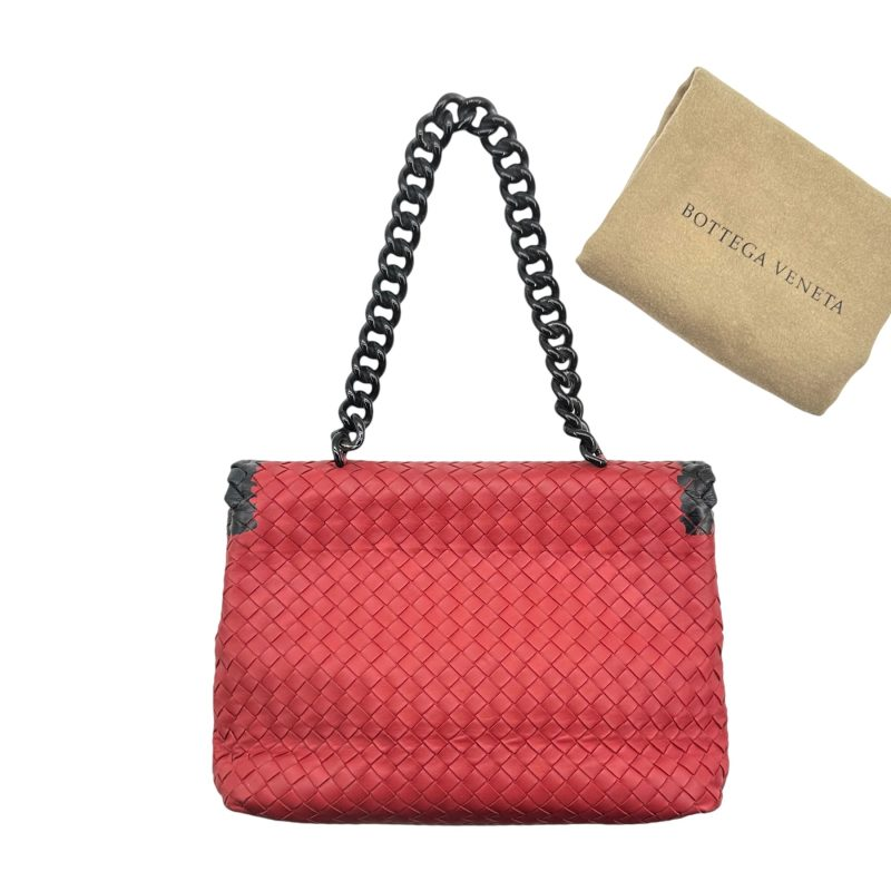 Intrecciato Olympia Chain Shoulder Bag Twins