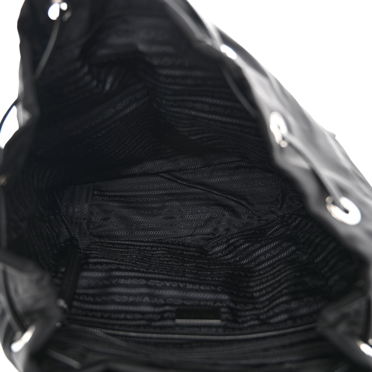 Nylon New Vela Studded Backpack Black Cromo twins