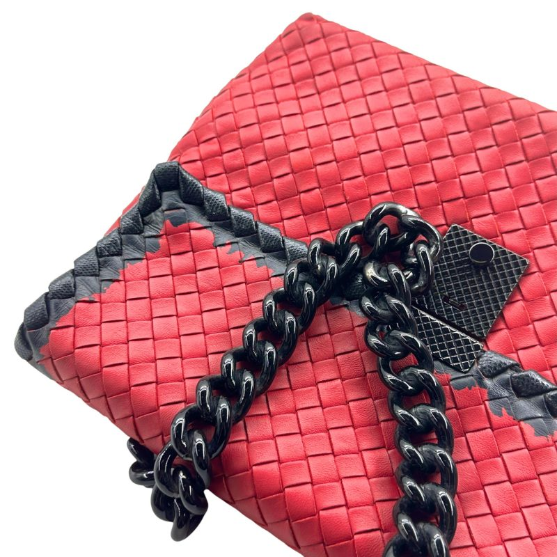 Intrecciato Olympia Chain Shoulder Bag Twins