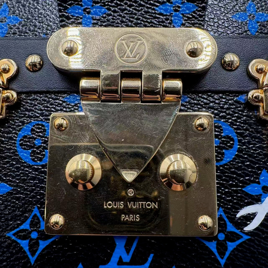 Monogram Petite Malle Blue Black For Gisel
