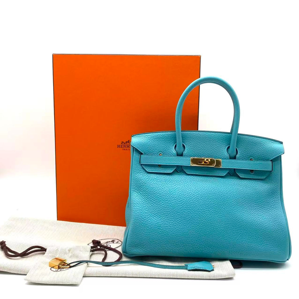 Birkin 30 Togo Blue Saint Clemence