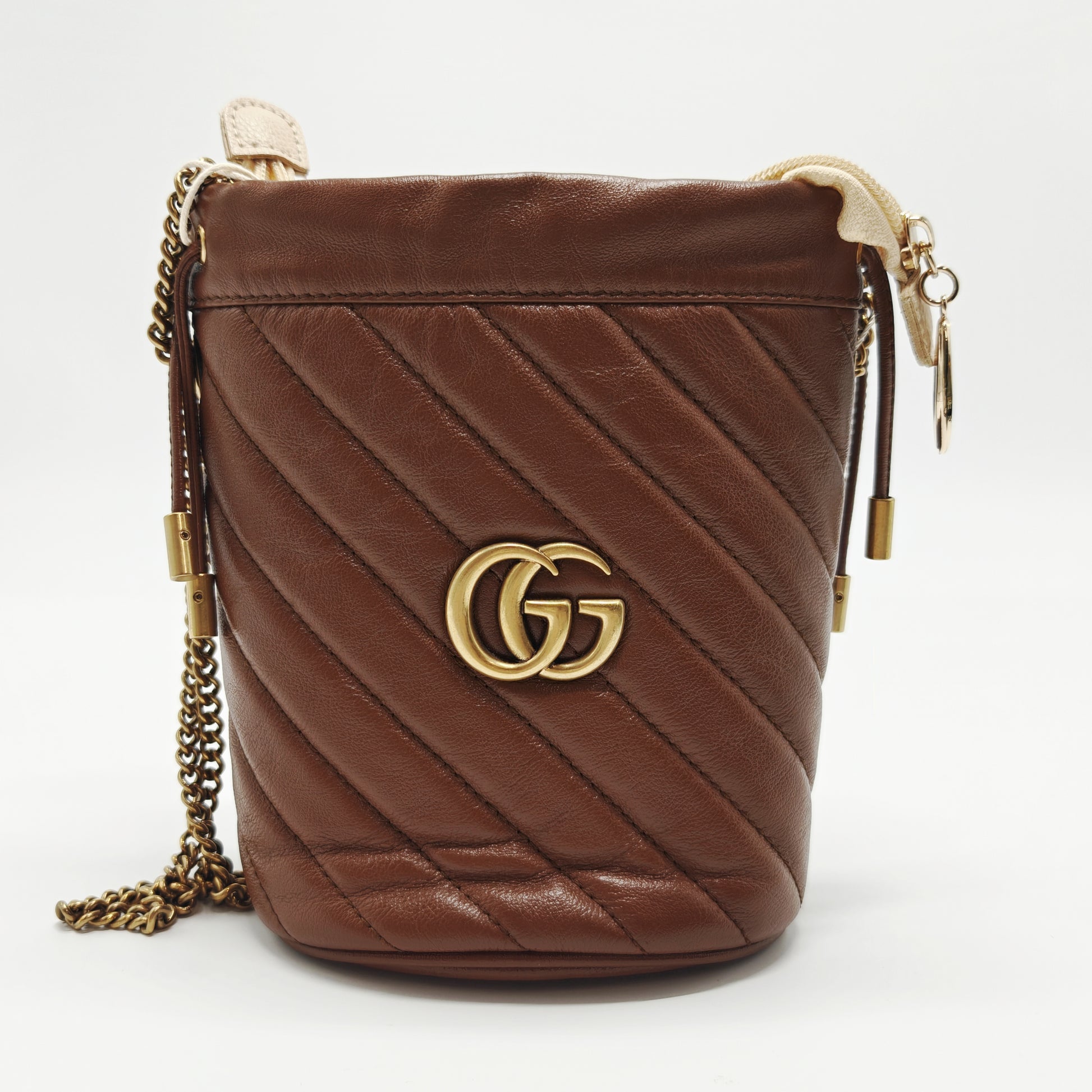 GG Marmont Bucket Bag Matelasse Leather Mini Twins