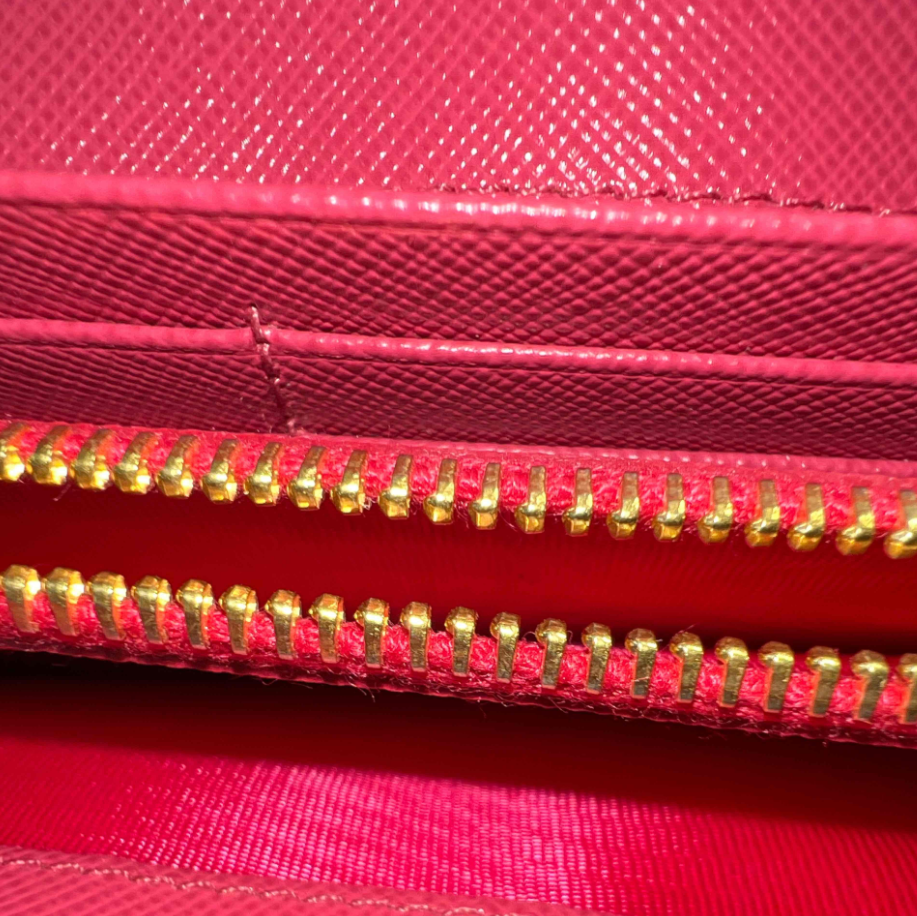 Saffiano Fiocco Continental Bow Wallet Peonia W23427