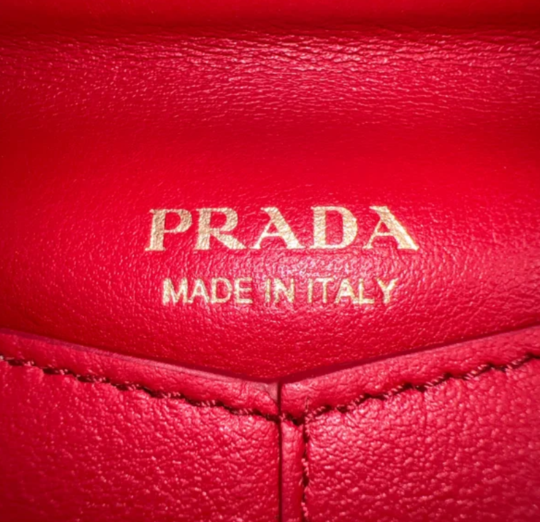 Prada Saffiano Leather Envelope Wallet on Chain W23187