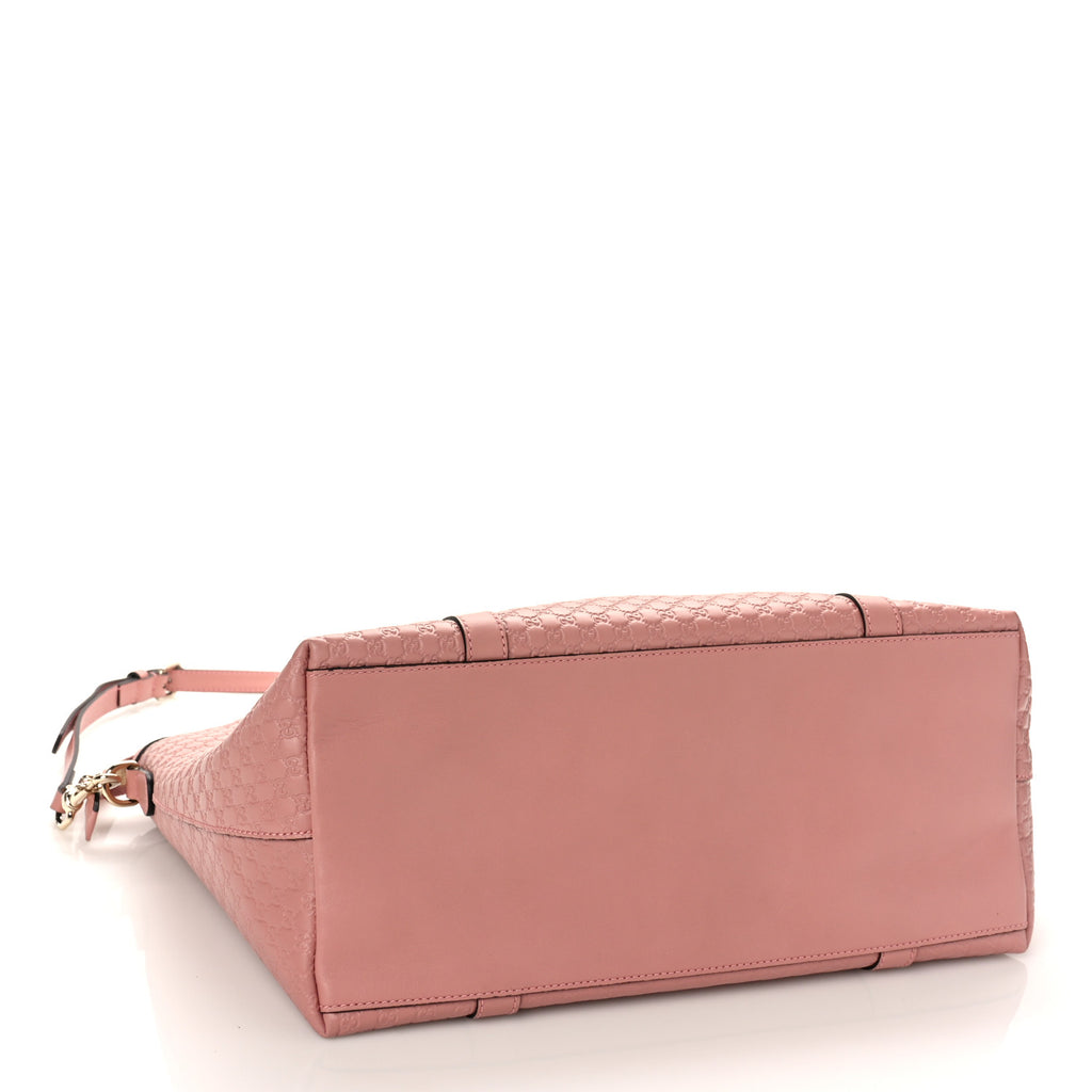 Soft Microguccissima Large Dome Satchel Soft Pink twins