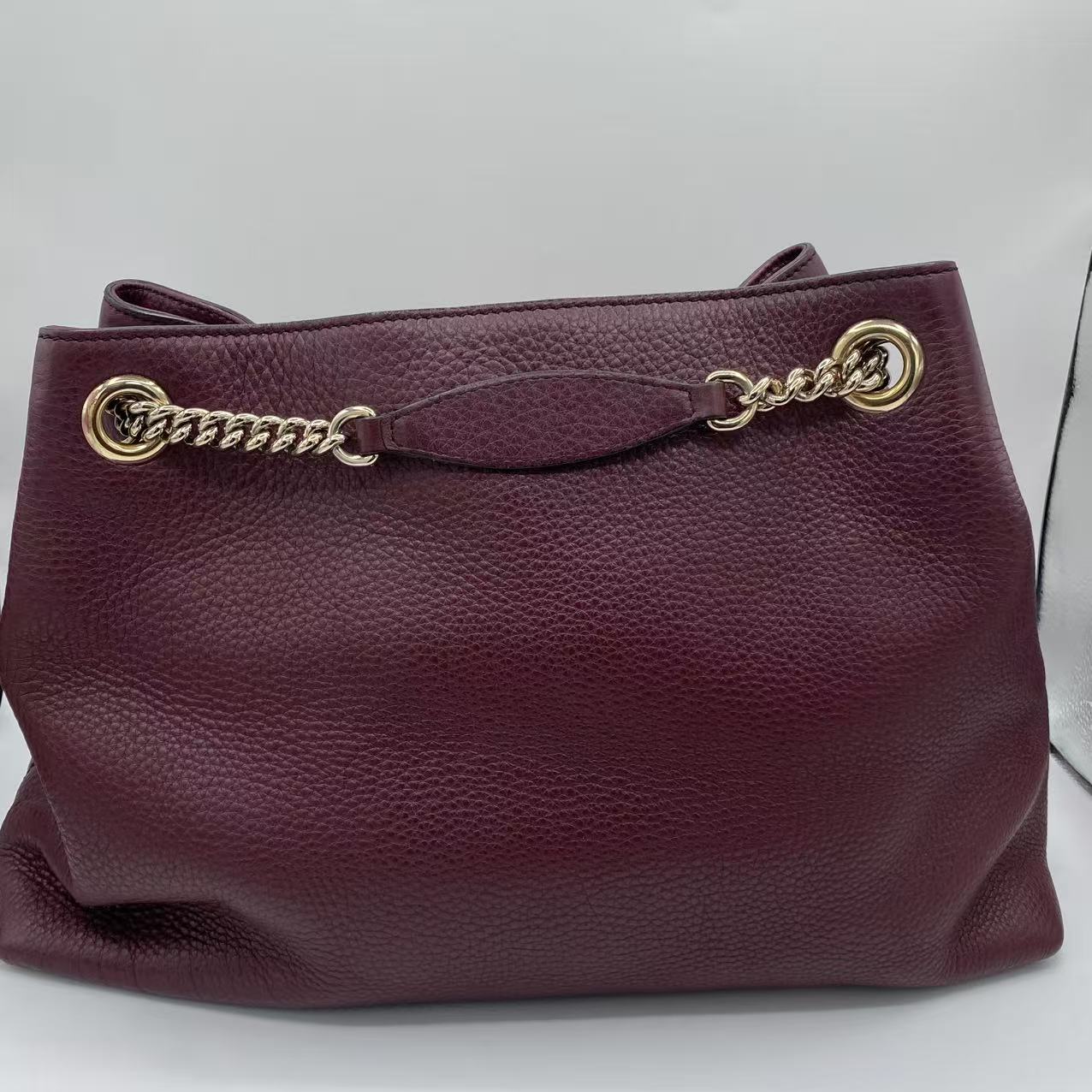 Soho Burgundy Chain Tote
