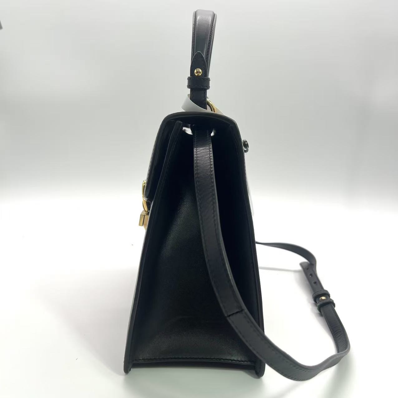 Sylvie Top Handle Bag Leather Medium twins