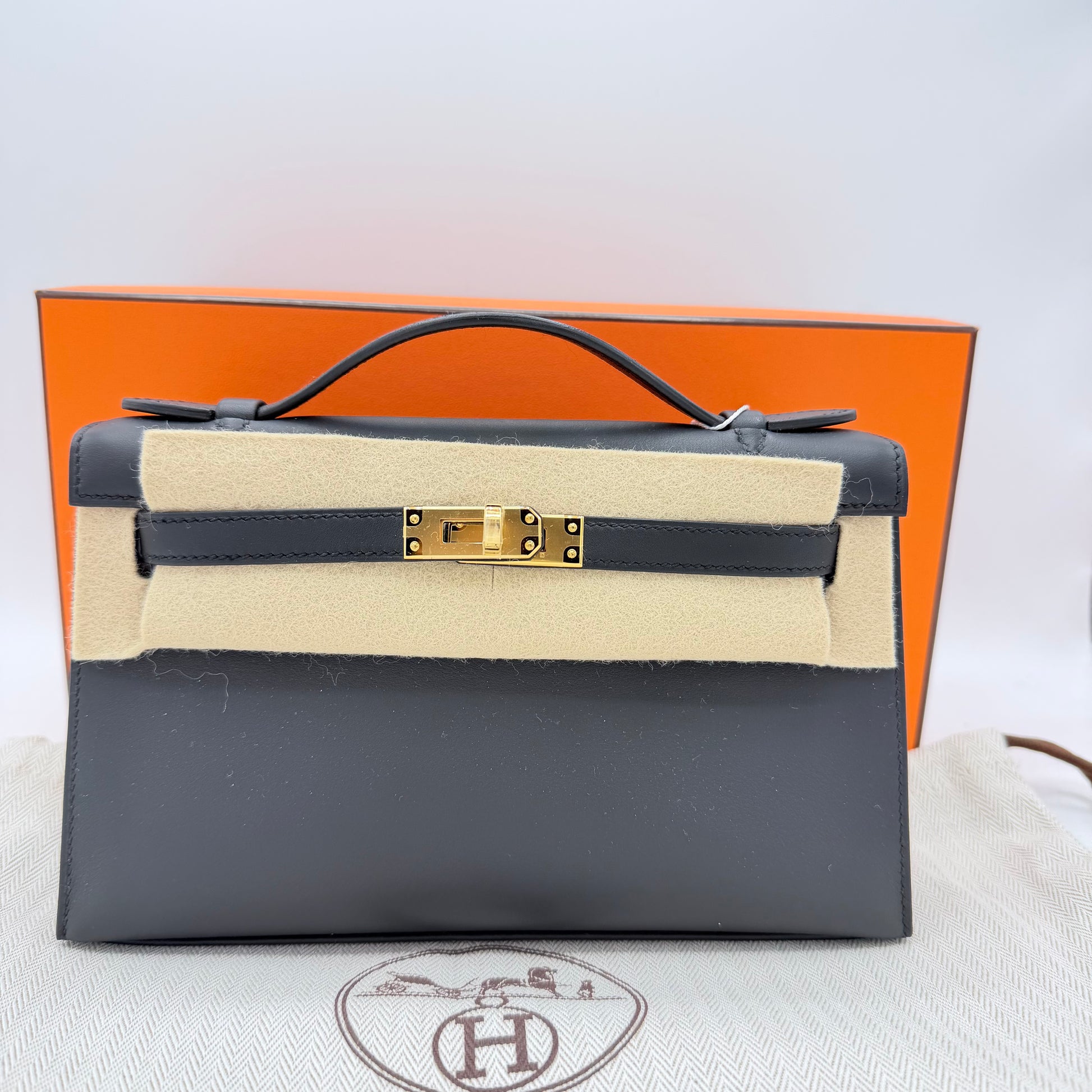 Swift Kelly Pochette Clutch Ardoise  LDM-1359