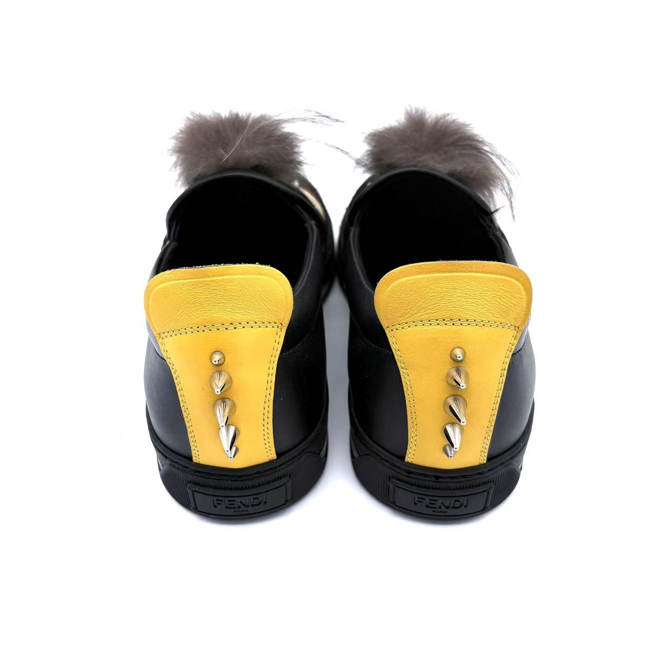Monster Bug Eyes Black Yellow Eyes Sneakers Slip-On