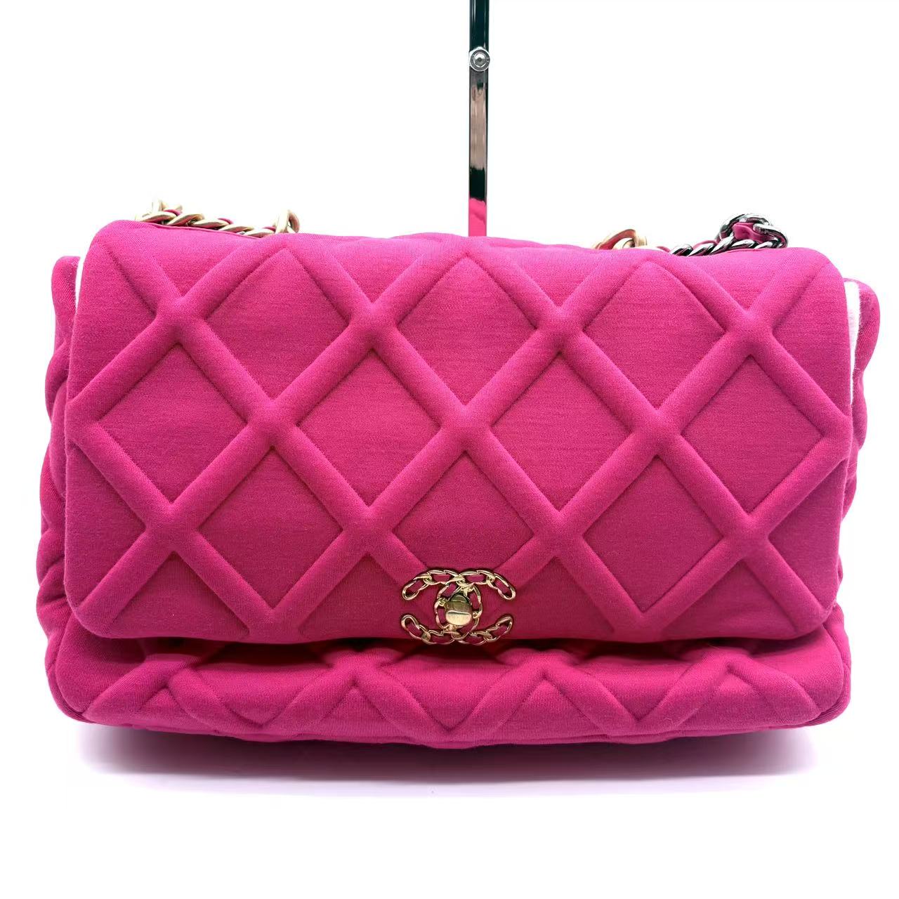 19 Flap Bag Quilted Jersey Maxi