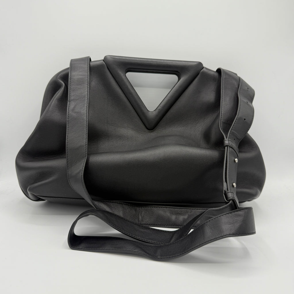 Point Shoulder Bag Leather Medium