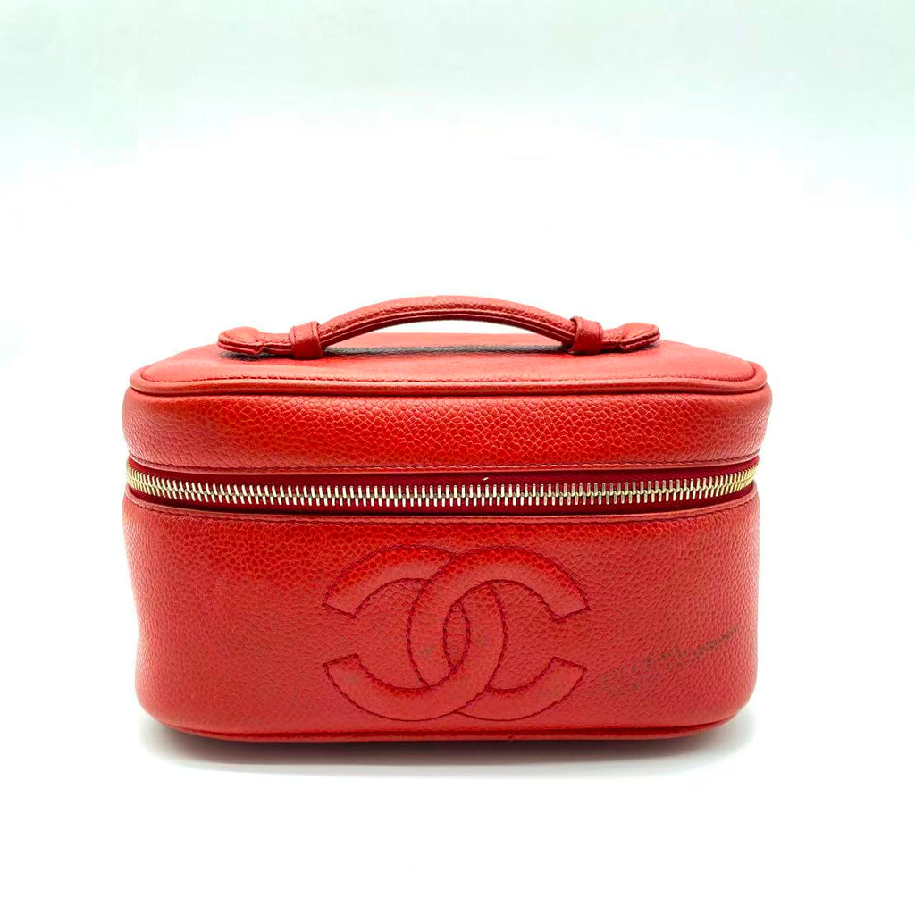Chanel Vintage Timeless Vanity Case Caviar Mini