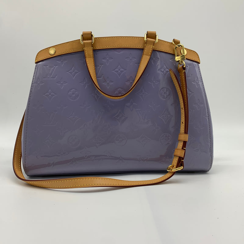 Brea Handbag Monogram Vernis MM Purple