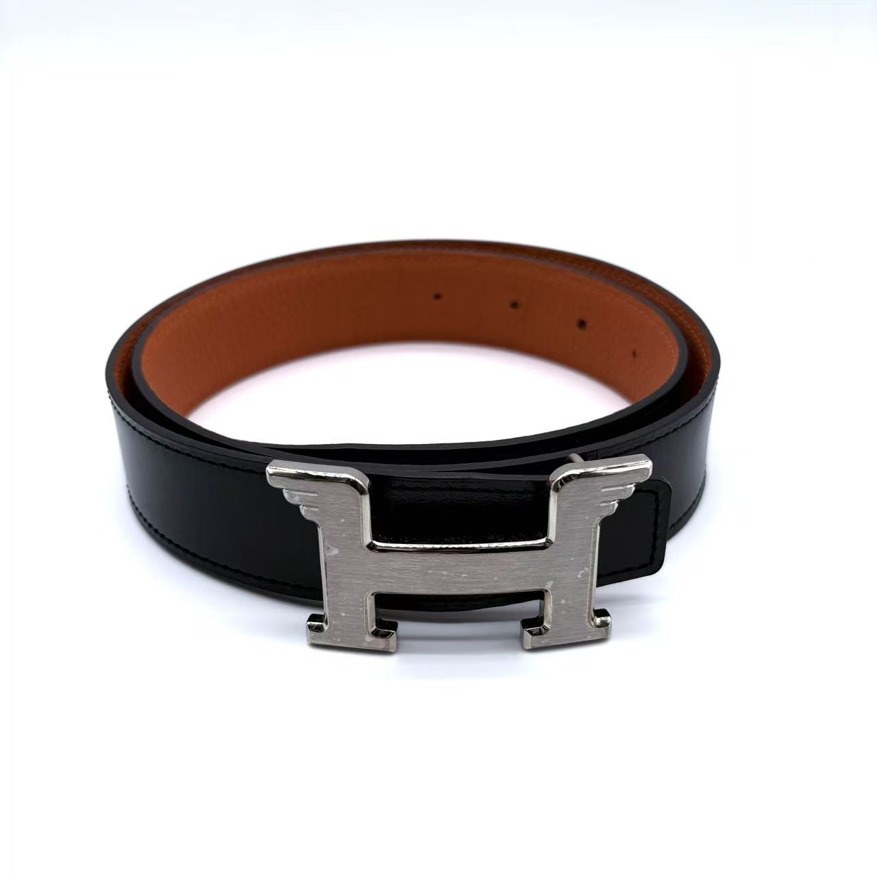 Constance Pegasus leather black orange silver 80
