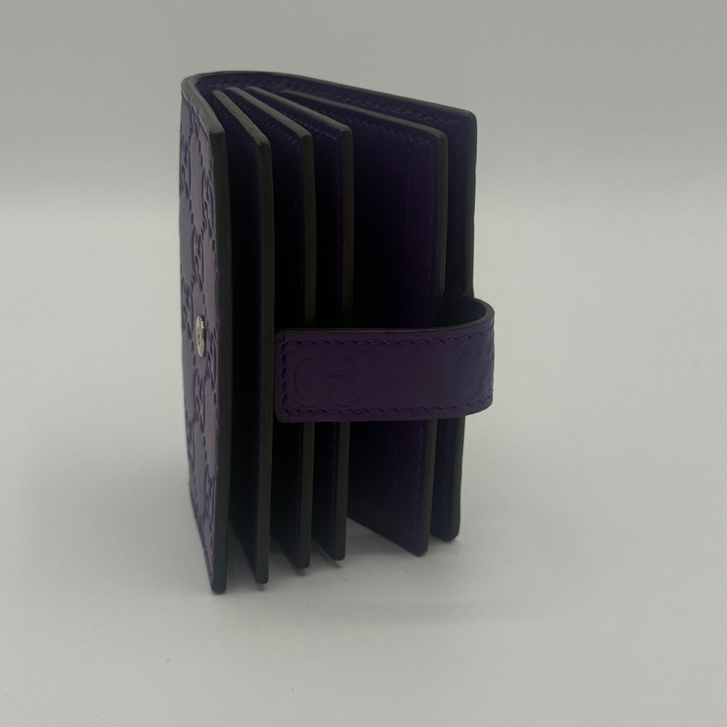 Purple Guccissima Card Holder