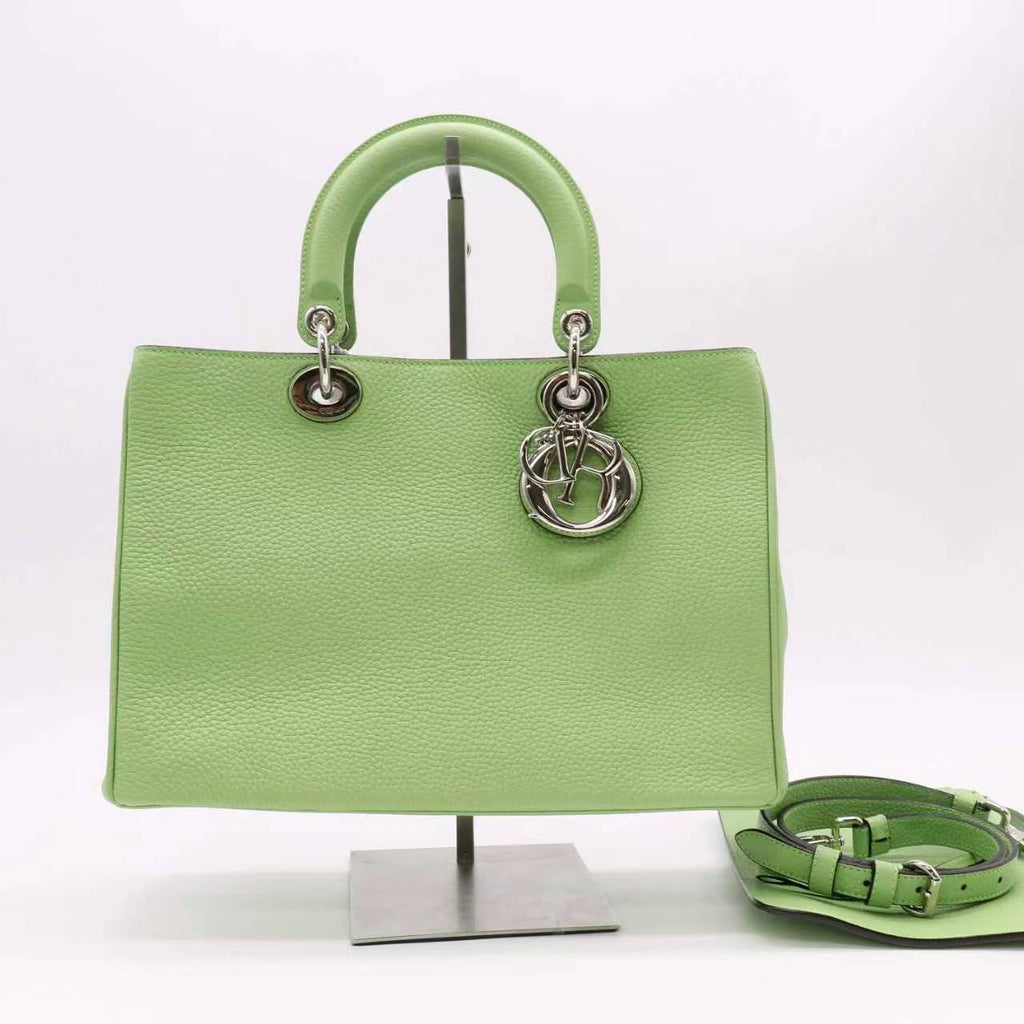 Diorissimo Tote Pebbled Leather Medium Twins B23793