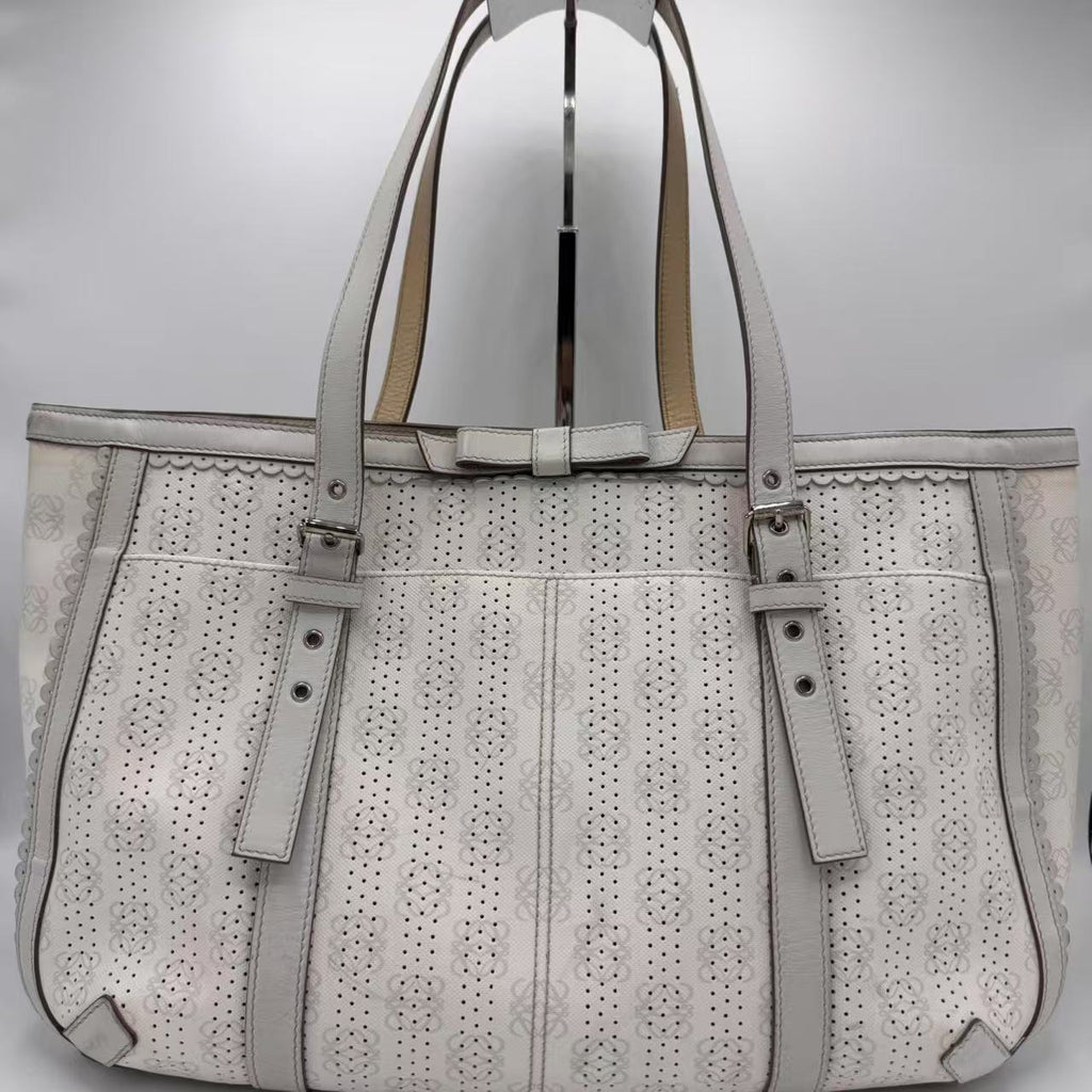 Loewe Anagram Logo Charm Logomania Shoulder Tote Bag