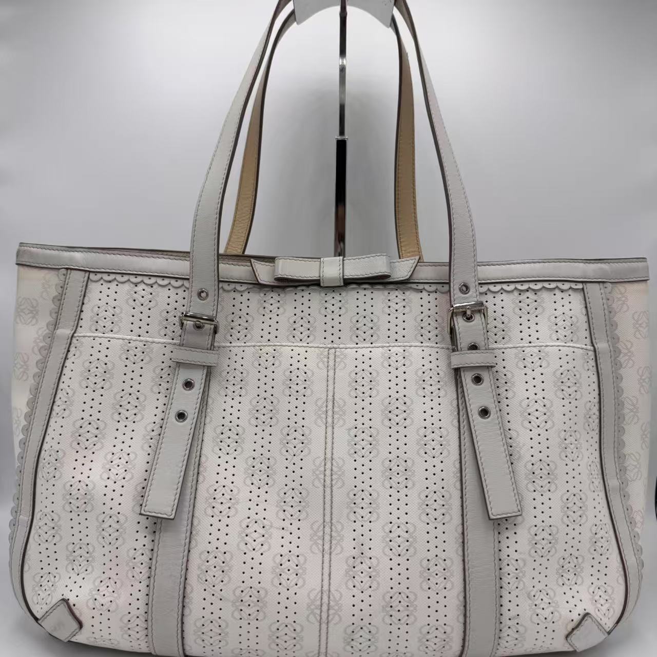 Loewe Anagram Logo Charm Logomania Shoulder Tote Bag