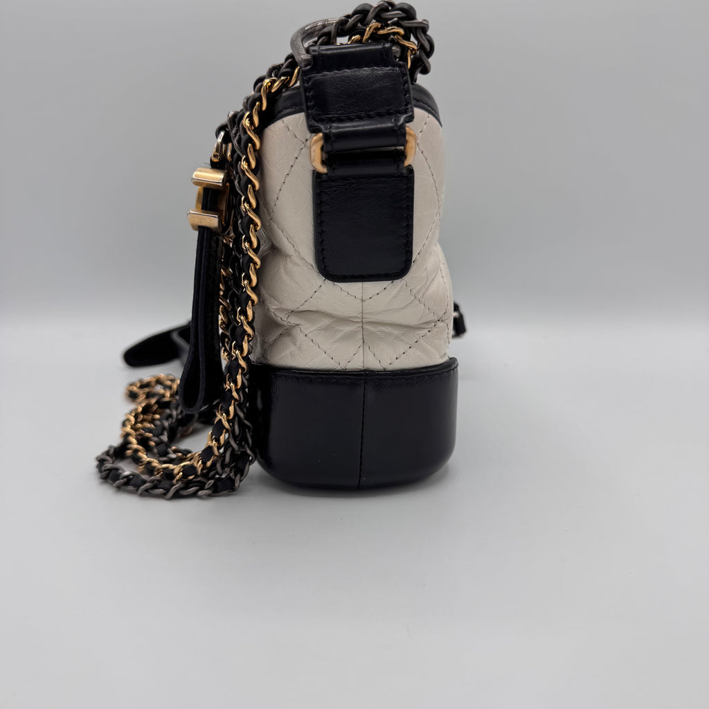 Chanel- Gabrielle Hobo Quilted Aged Calfskin Small