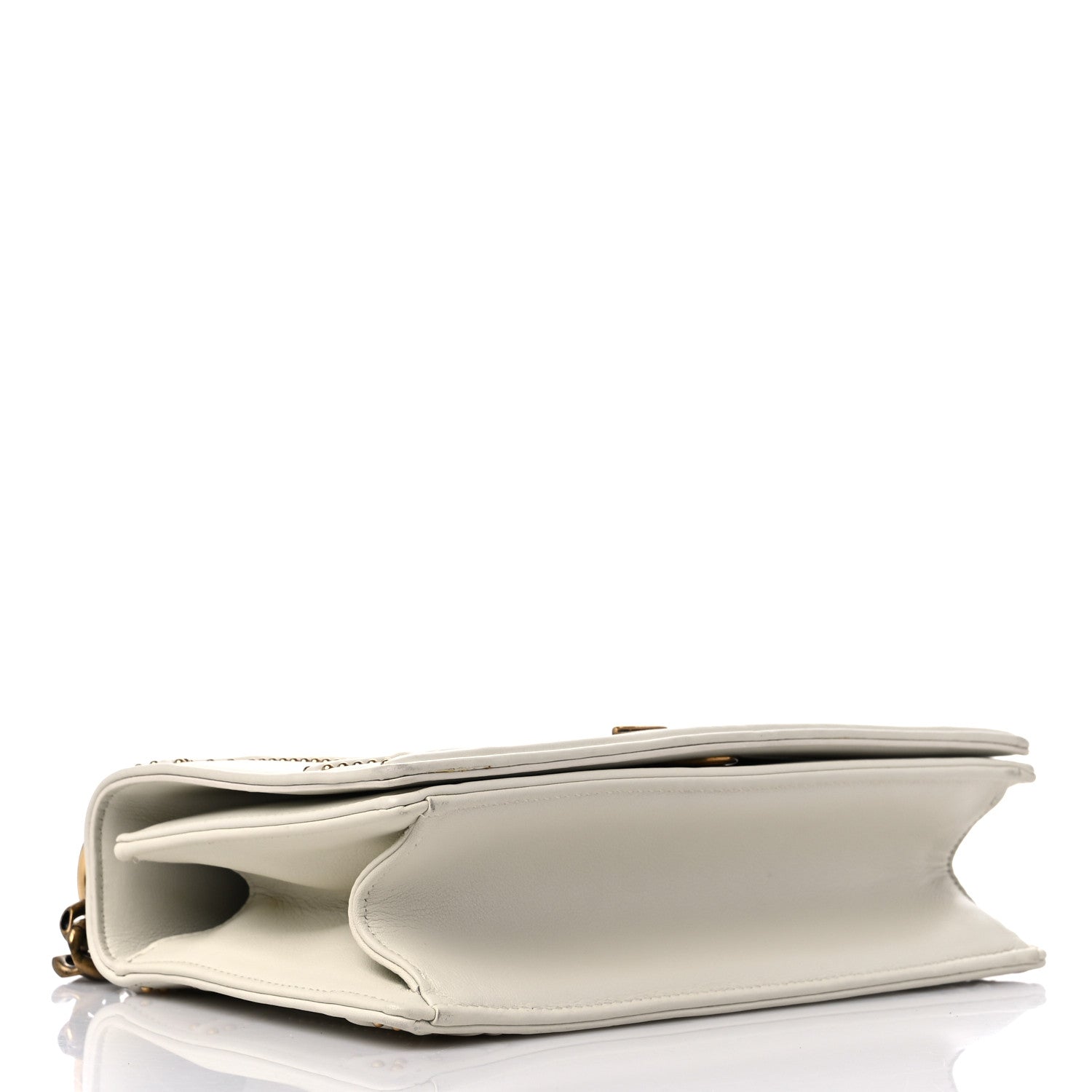 Lambskin Studded Medium Diorama Flap Bag Twins