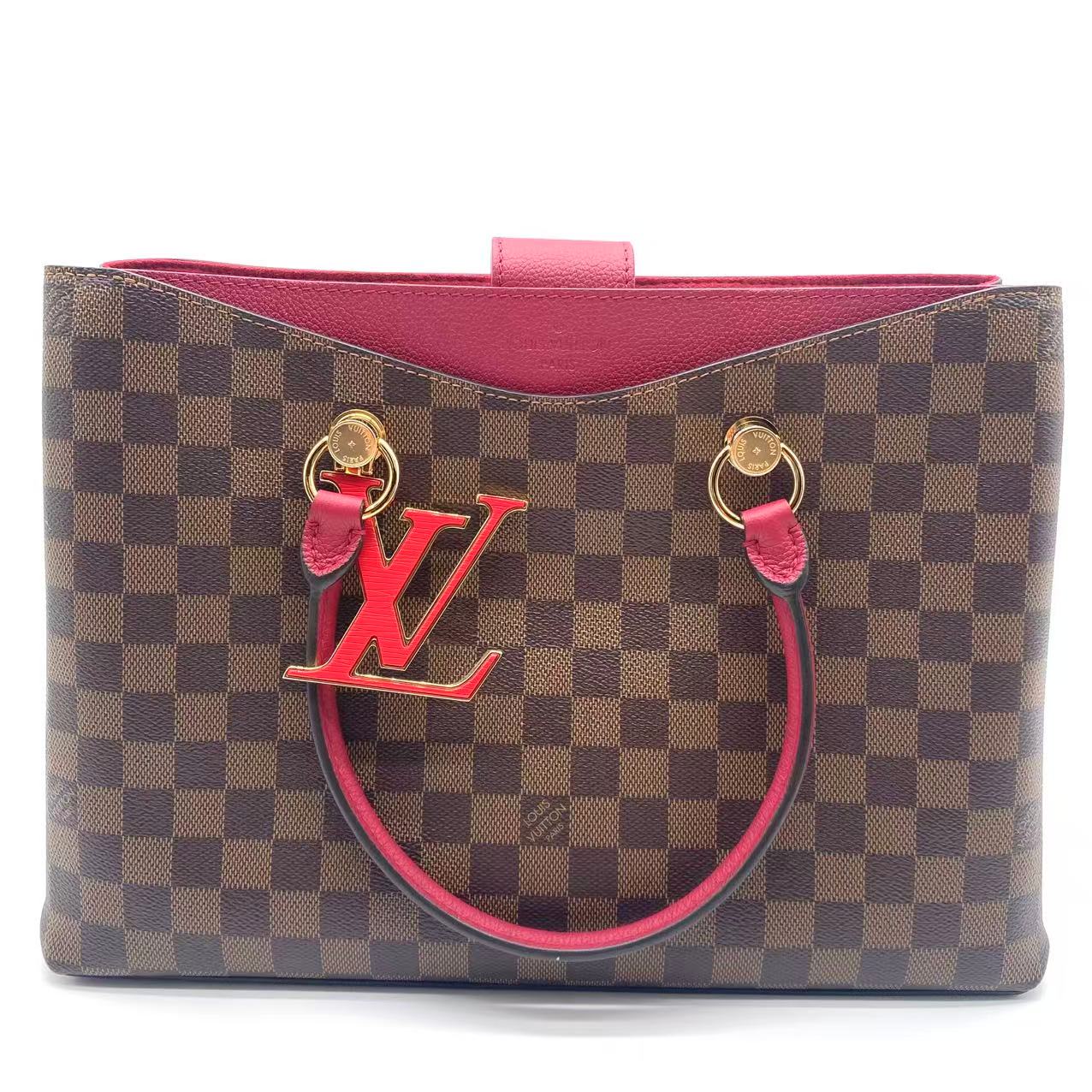 2019 Damier Ebene Riverside satchel
