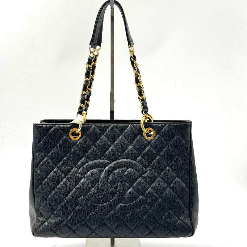 Chanel Grand Shopping Tote Quilted Caviar