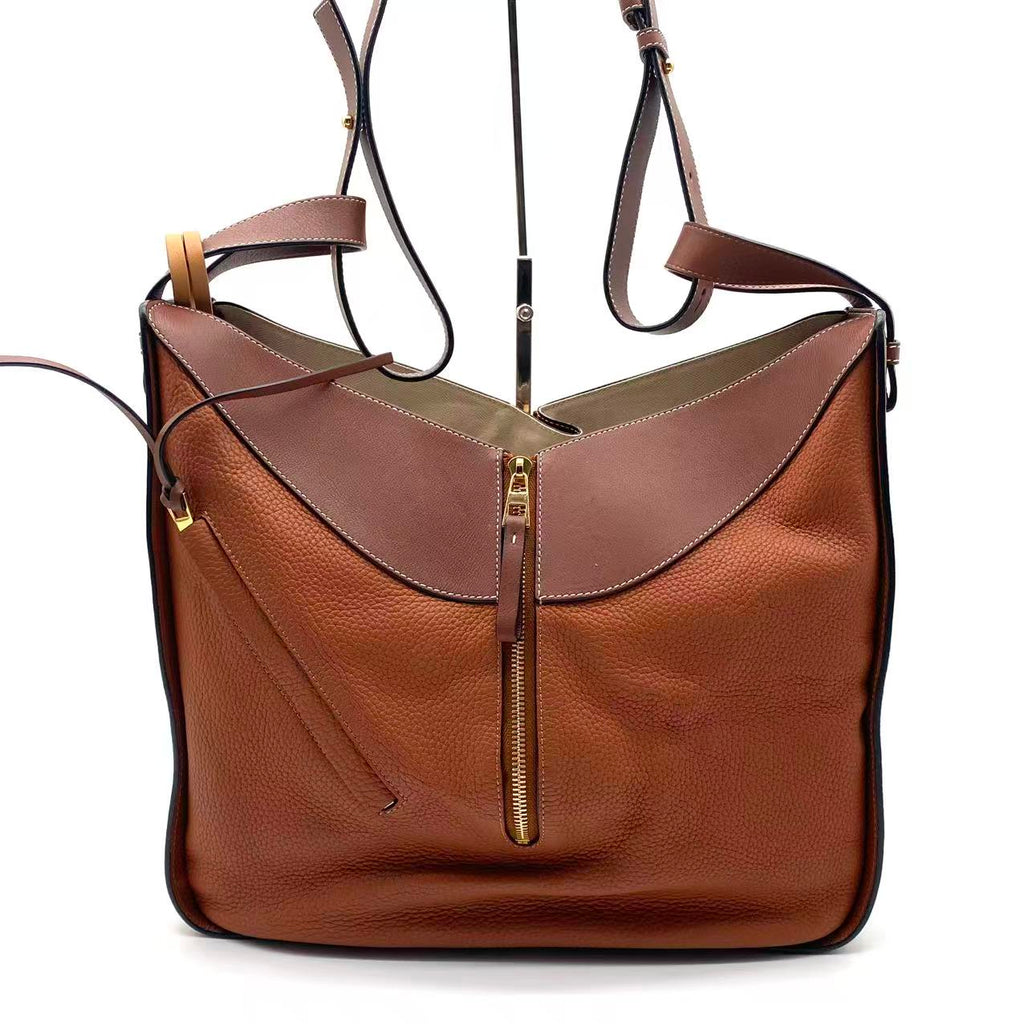 Hammock Calfskin Leather Shoulder Bag Brown