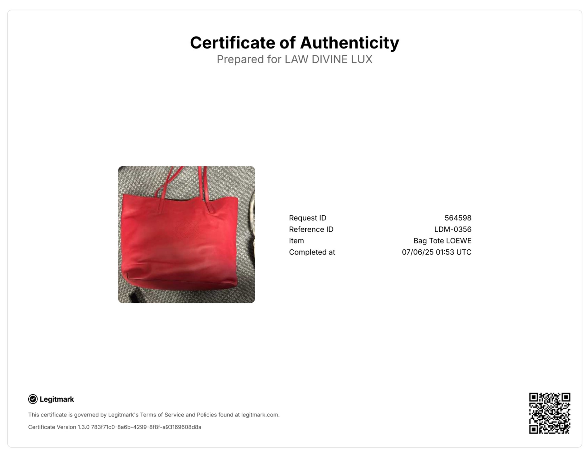 Loewe Anagram Tote Bag