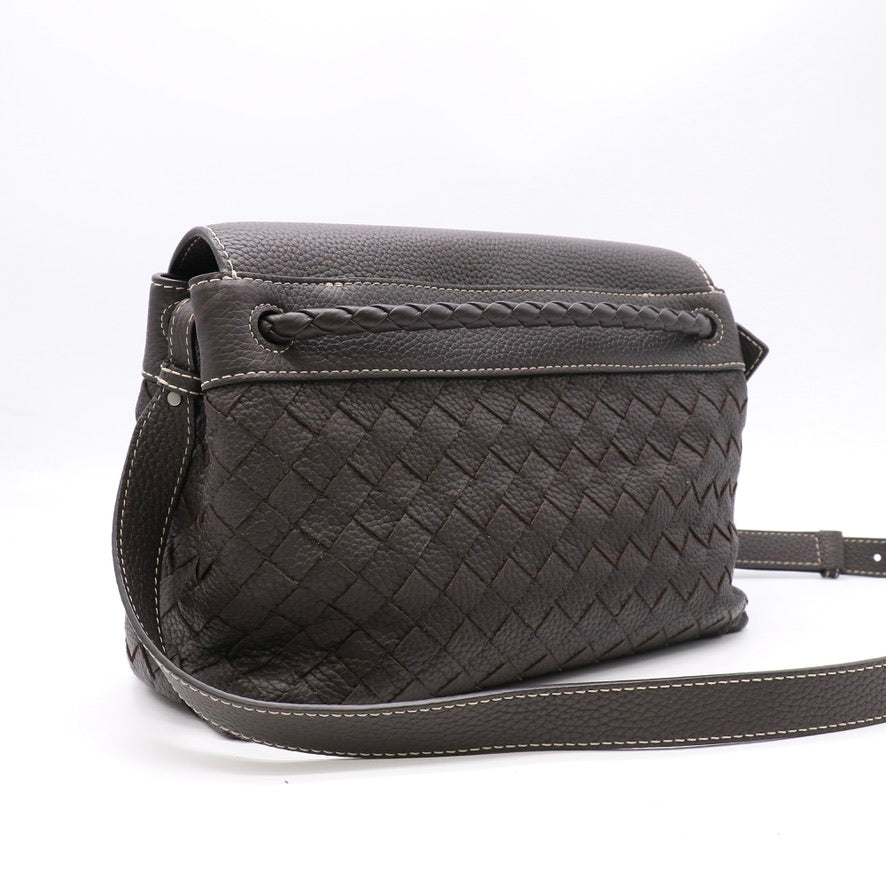 Bottega Veneta Andiamo Intrecciato Leather Shoulder Bag Twins LDJ5740