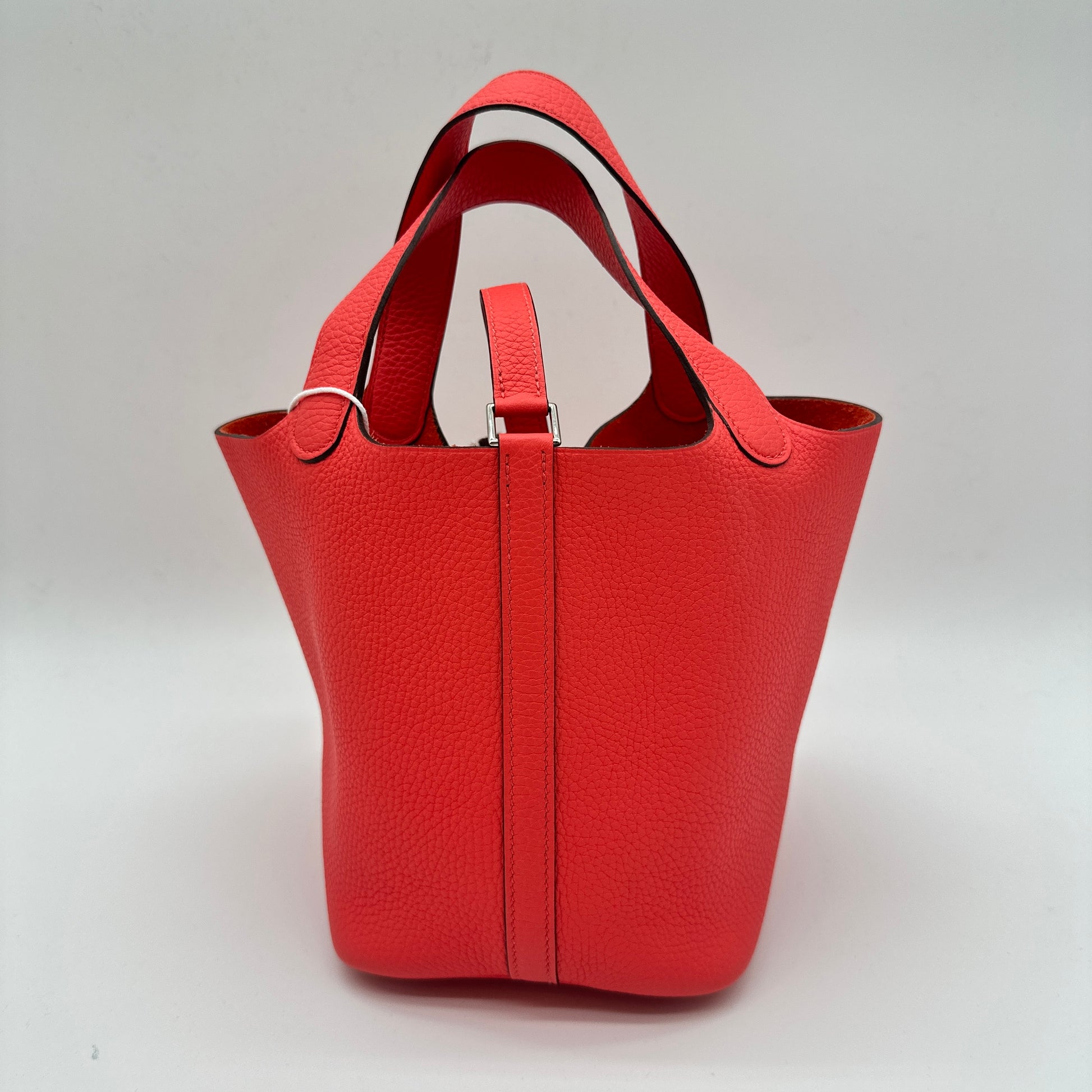 Taurillon Clemence  Picotin Lock 22 MM Rouge de Coeur
