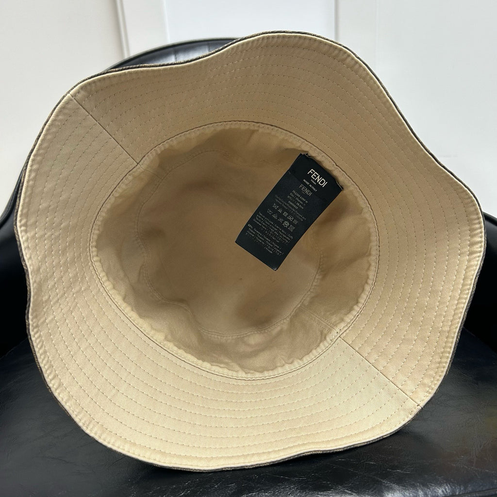 Reversible Bucket Hat Zucca Canvas and Cotton Medium Twins LDJ3982