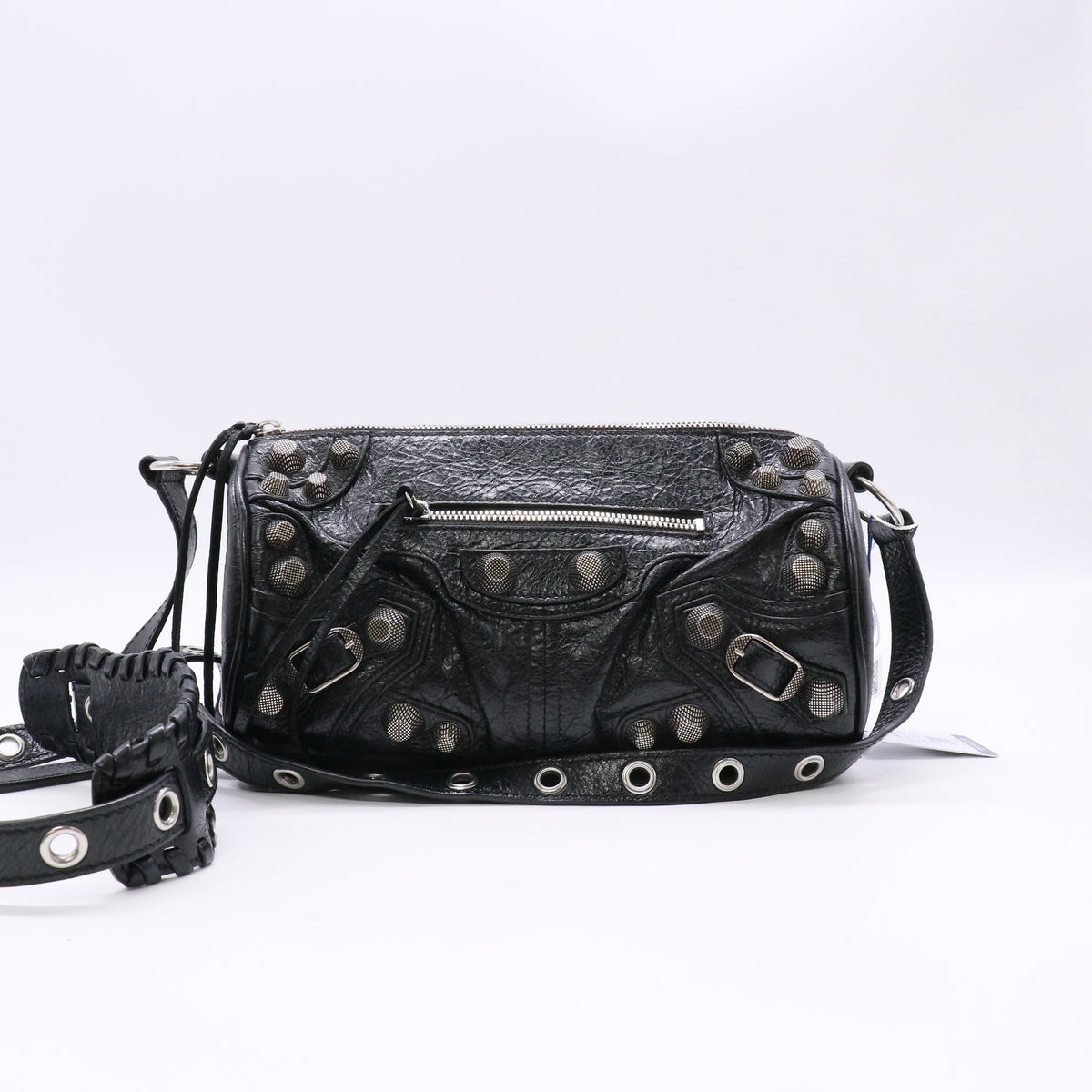 Balenciaga Le Cagole Cylinder Shoulder Bag Black twins LDJ6580