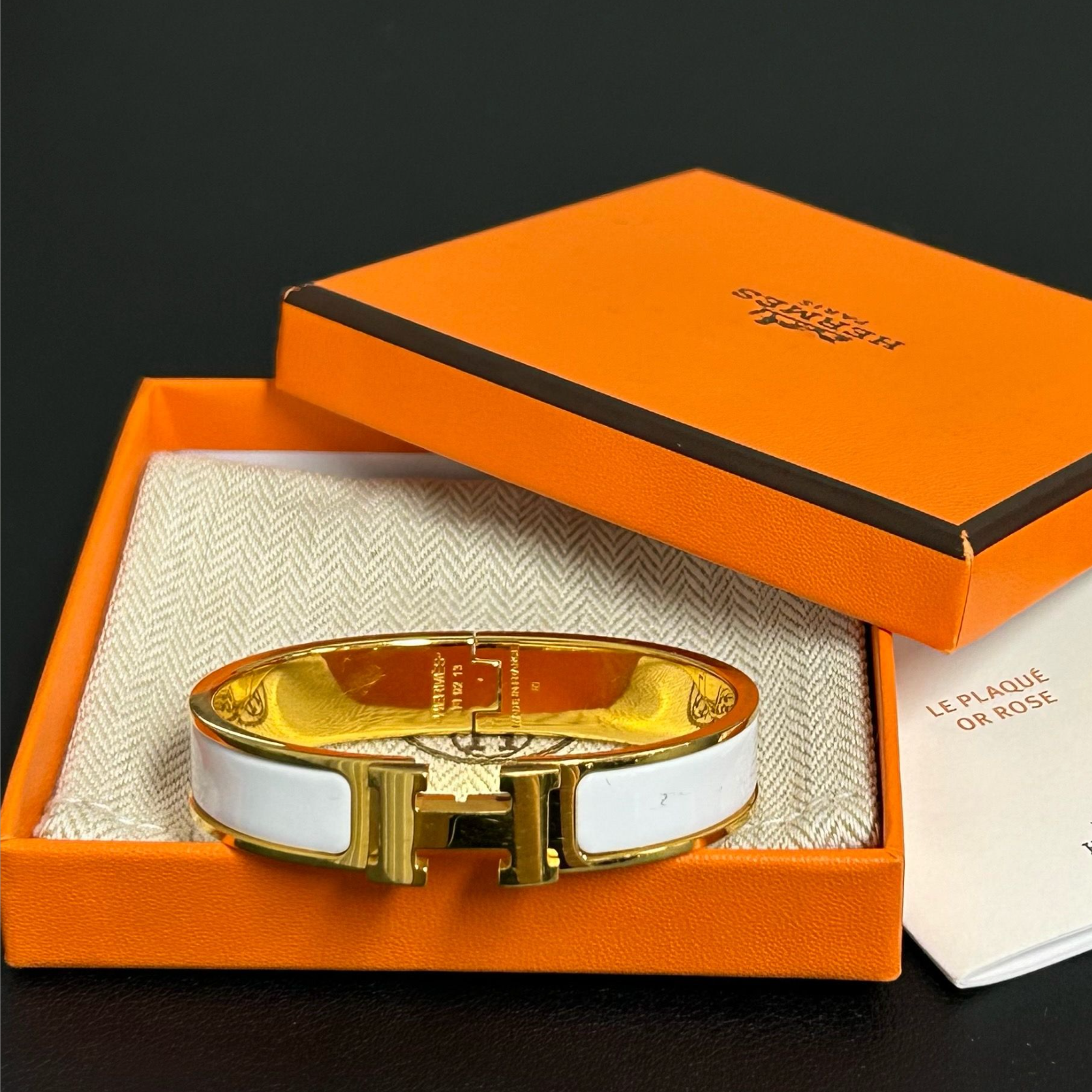 Clic H Bracelet Enamel Narrow twins LDZ972