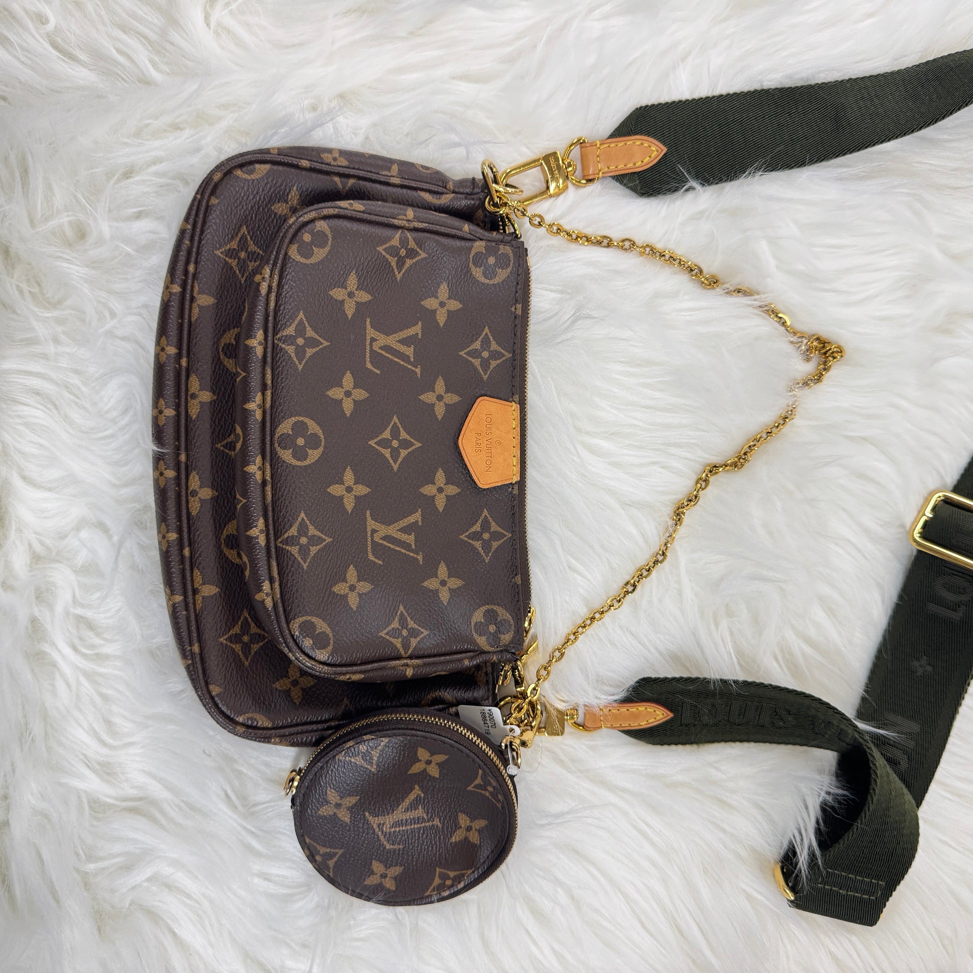 Monogram Multi Pochette Accessories Kaki twins LDJ4217