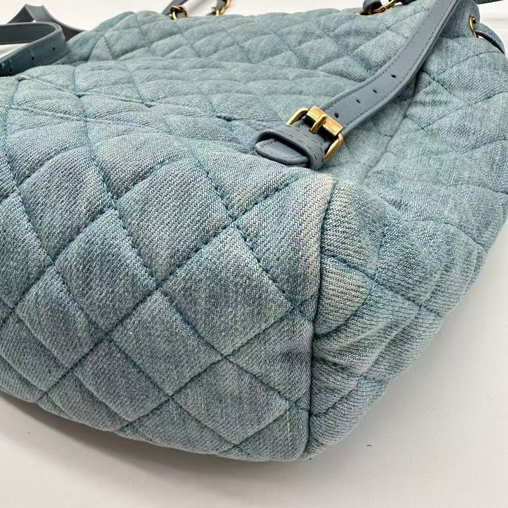 Urban Spirit Backpack Quilted Denim Small