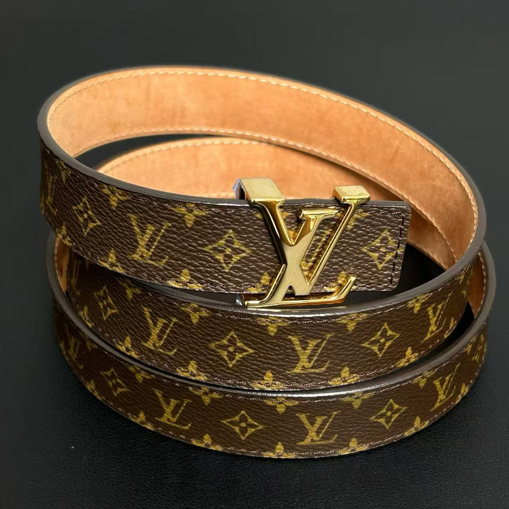 Louis Vuitton Monogram Canvas LV Initials Belt twins 95 38 LDZ336
