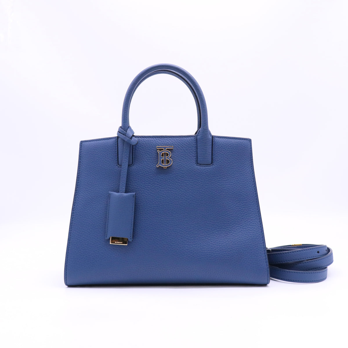 Grained Calfskin Small Frances Tote Navy Twins LDZ1668