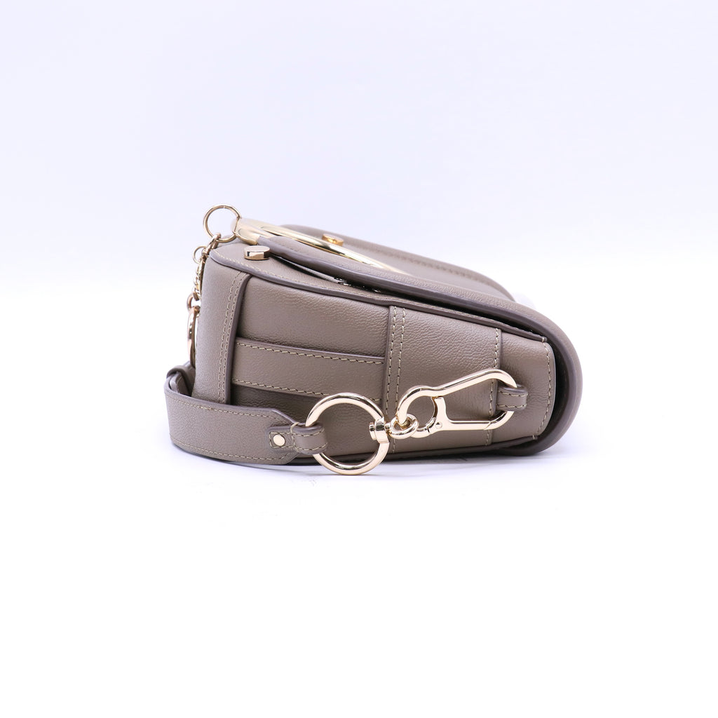 See by Chloé Grey Leather Mara Shoulder Bag Twins B22306