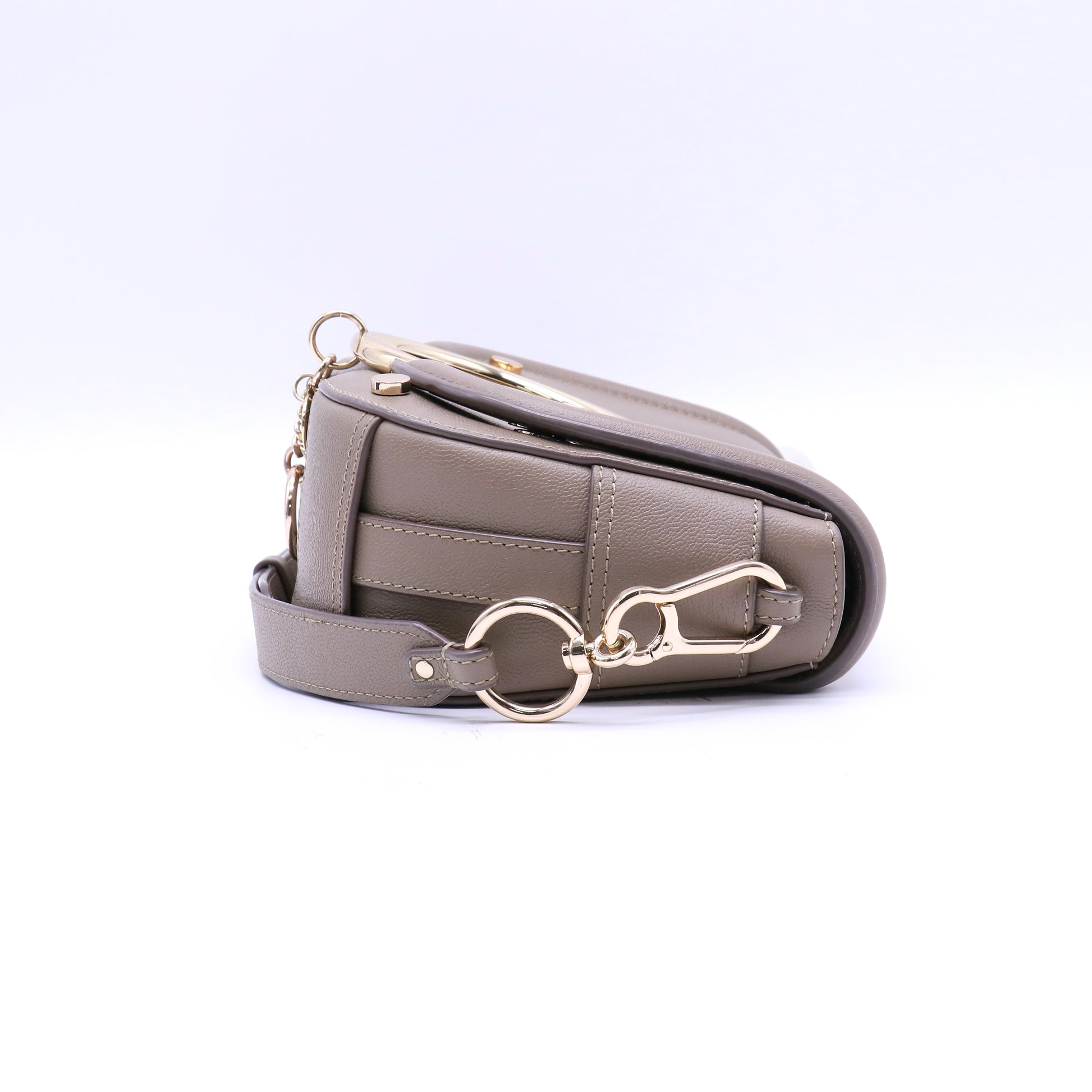 See by Chloé Grey Leather Mara Shoulder Bag Twins B22306