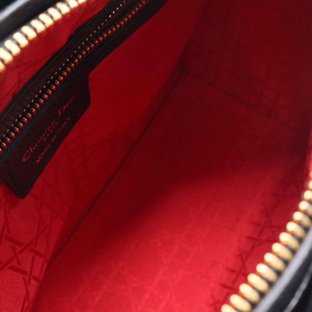 Christian Dior Lady Dior Bag Cannage Quilt Grained Calfskin Medium twins LDJ3382