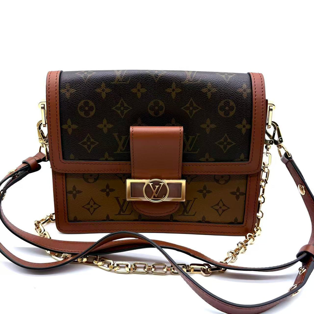Dauphine Shoulder Bag Reverse Monogram Canvas MM LDM-1683