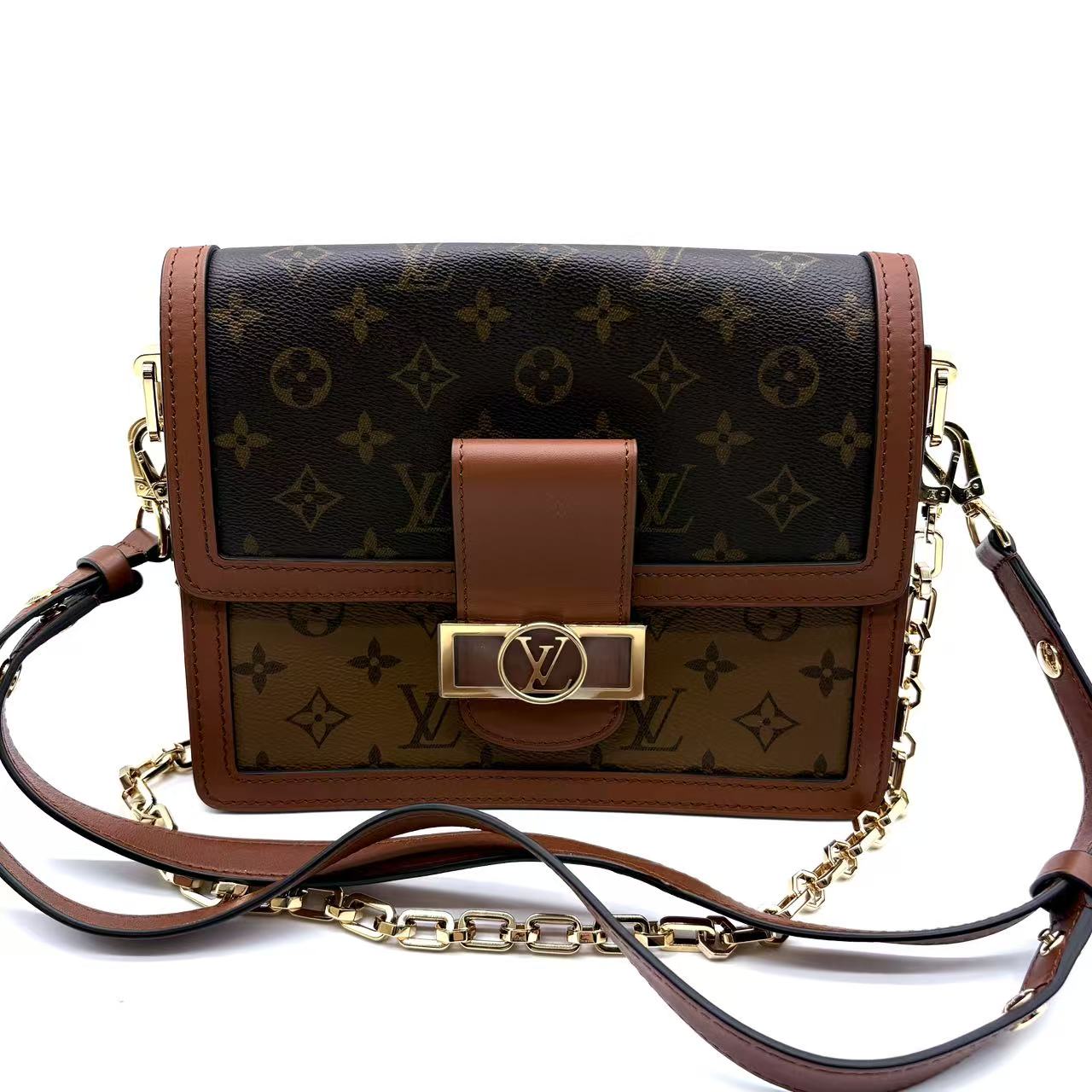 Dauphine Shoulder Bag Reverse Monogram Canvas MM LDM-1683