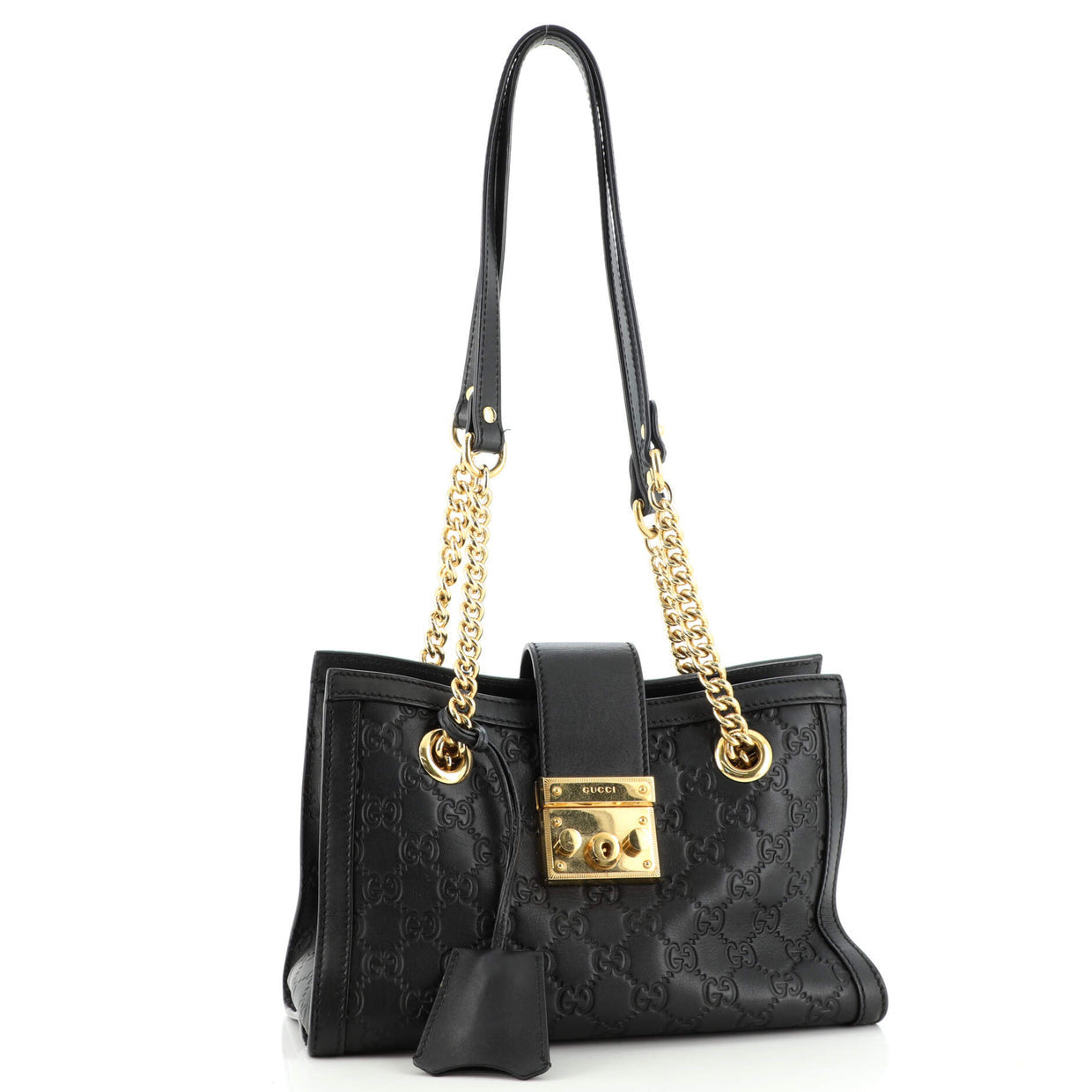 Padlock Chain Tote Guccissima Leather Small Twins