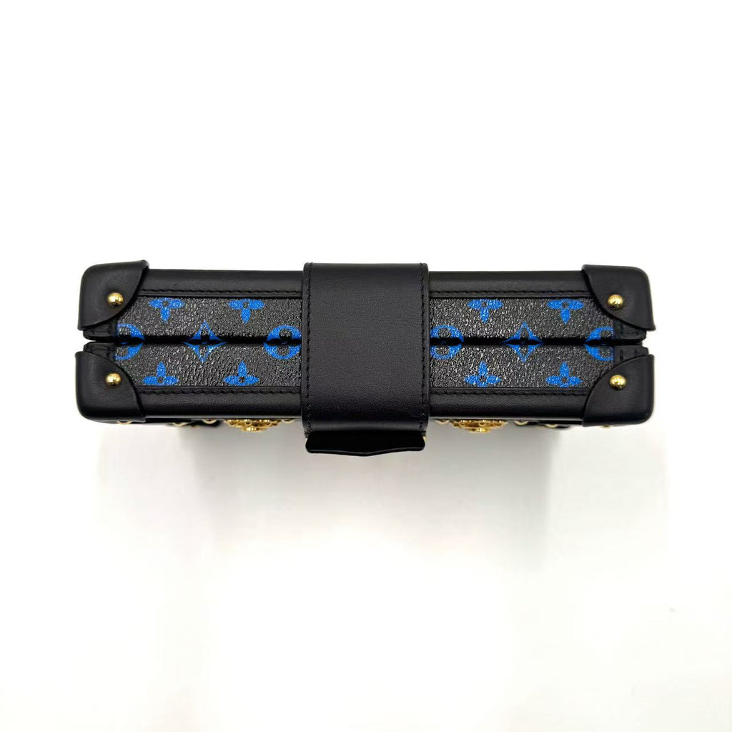 Monogram Petite Malle Blue Black For Gisel
