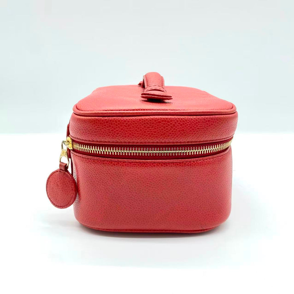 Chanel Vintage Timeless Vanity Case Caviar Mini