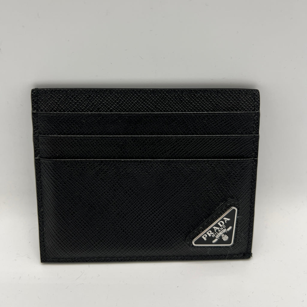 Saffiano Card Holder Black