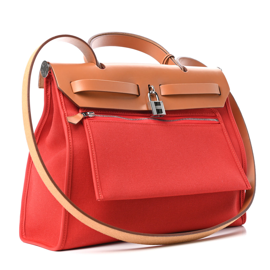 Herbag Zip Leather and Toile 39 Twins