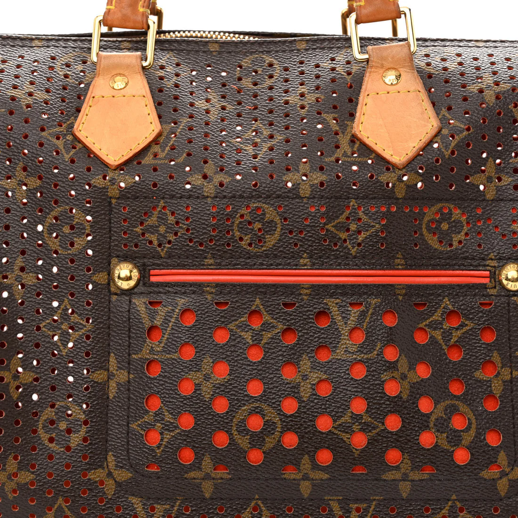 Speedy Handbag Perforated Monogram Canvas 30 Twins
