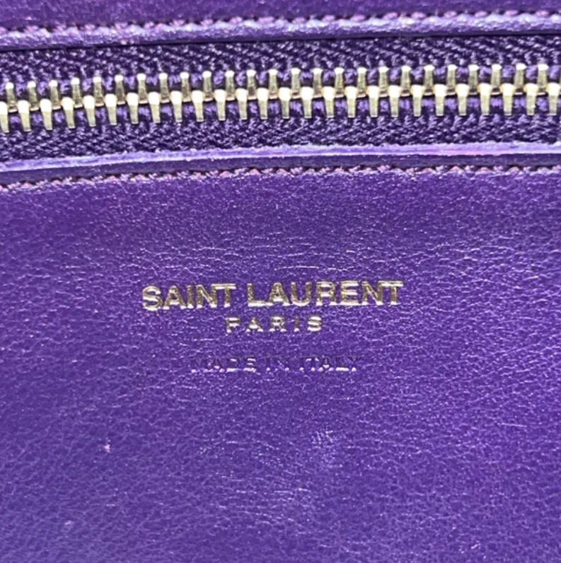 Saint Laurent Calfskin Leather Small Monogram Cabas Bag B24052