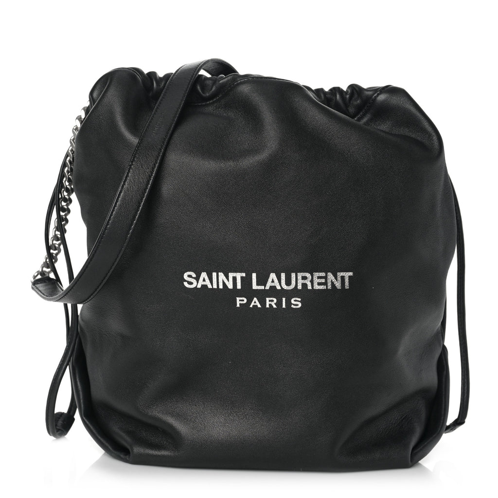 Teddy Bucket Bag Lambskin Leather Small Twins